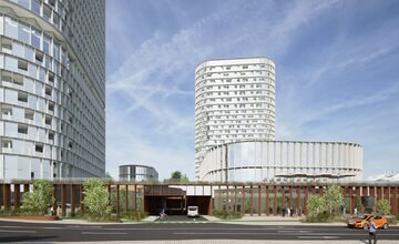 FOTO: Bývalý pivovar sa mení na moderný komplex s 25 poschodiami