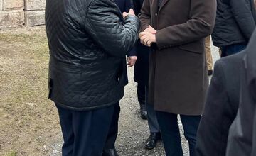 FOTO: Prezidenti Peter Pellegrini a Andrzej Duda navštívili v Starom Smokovci výstavu venovanú pápežovi