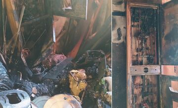 FOTO: Požiar bytovky na Sabinovskej ulici v Prešove