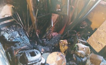 FOTO: Požiar bytovky na Sabinovskej ulici v Prešove