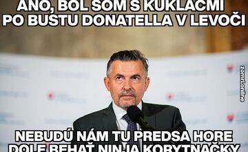 FOTO: Internet sa baví na Machalovom „únose“ busty. Čo vtipkári pripravili?