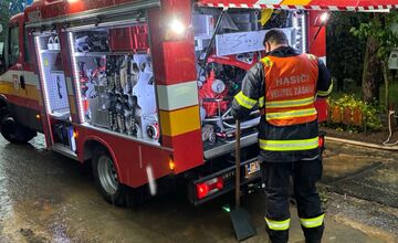 FOTO: V okrese Prešov zaplavili výdatné zrážky ulice