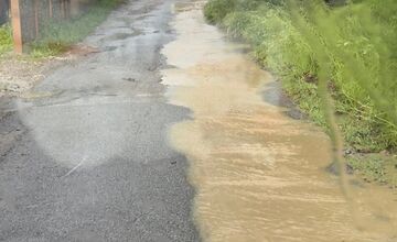 FOTO: V okrese Prešov zaplavili výdatné zrážky ulice