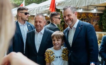 FOTO: Prezidentská návšteva v Poprade, navštívil aj taliansky festival