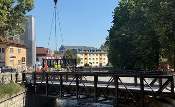 FOTO: Rekonštrukcia mosta v Poprade ide do finále