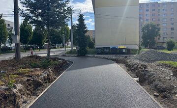 FOTO: Cyklochodník na Wolkerovej v Prešove je už takmer hotový