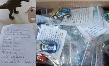 FOTO: Našiel sa úsmev. Prešovský kraj zaplavili balíčky s milým odkazom