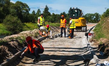 FOTO: V Poprade sa začalo s výstavbou nového cyklochodníka