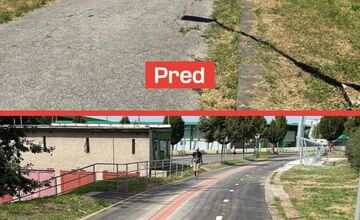 FOTO: Výstavba cyklochodníka na Wolkerovej v Prešove bola ukončená