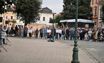 FOTO: Takto vyzeral protest proti konsolidácii v Kežmarku