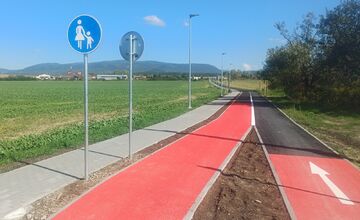 FOTO: Nový úsek Šváby–Sigord: 574 m cyklochodníka a prvé reakcie
