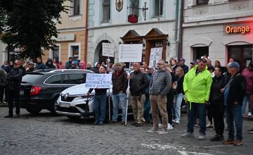 FOTO: Aj v Kežmarku sa konal opozičný protest proti konsolidácii