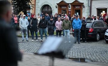 FOTO: Aj v Kežmarku sa konal opozičný protest proti konsolidácii