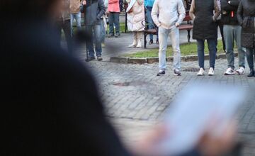 FOTO: Aj v Kežmarku sa konal opozičný protest proti konsolidácii
