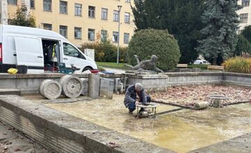 FOTO: Fontány v Prešove prechádzajú na zimný režim