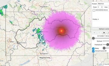 FOTO: Chyba na radare SHMÚ vyľakala ľudí