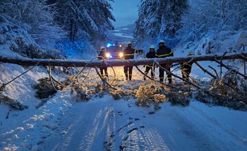 FOTO: Po snehovej kalamite zasahovali hasiči v Prešovskom kraji takmer 150-krát