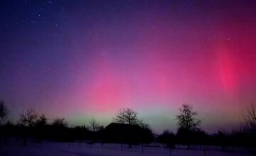 FOTO: Polárna žiara sa ukázala aj v Prešovskom kraji