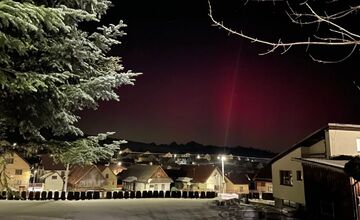 FOTO: Polárna žiara sa opäť ukázala aj nad Prešovským krajom