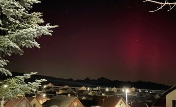 FOTO: Polárna žiara sa opäť ukázala aj nad Prešovským krajom