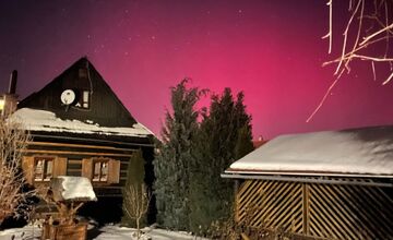 FOTO: Polárna žiara sa opäť ukázala aj nad Prešovským krajom