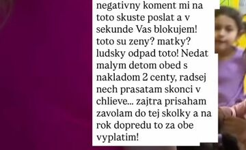 FOTO: Reakcia košickej influencerky na hladné deti v Žehi
