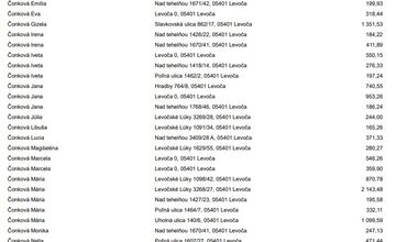 FOTO: Levoča zverejnila dlžníkov. Peniaze dlžia aj firmy