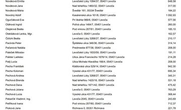 FOTO: Levoča zverejnila dlžníkov. Peniaze dlžia aj firmy