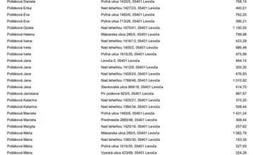 FOTO: Levoča zverejnila dlžníkov. Peniaze dlžia aj firmy