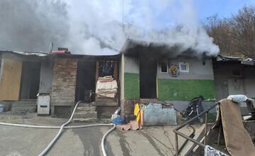 FOTO: V mestskej časti Bardejova došlo k požiaru obydlí