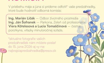 FOTO: Prešov hľadá najkrajšiu predzáhradku, hrá sa o peniaze