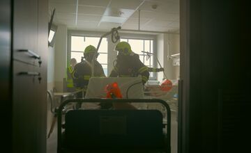 FOTO: Veľká explózia na lôžkovom oddelení v popradskej nemocnici